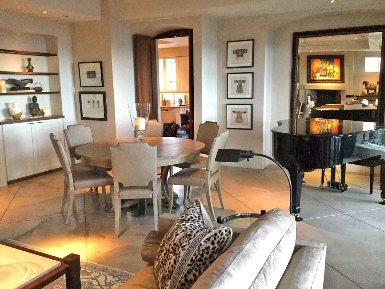 Redesigned Dining Room with Piano